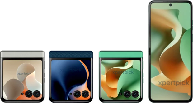 Motorola razr 60 render in Pantone colors