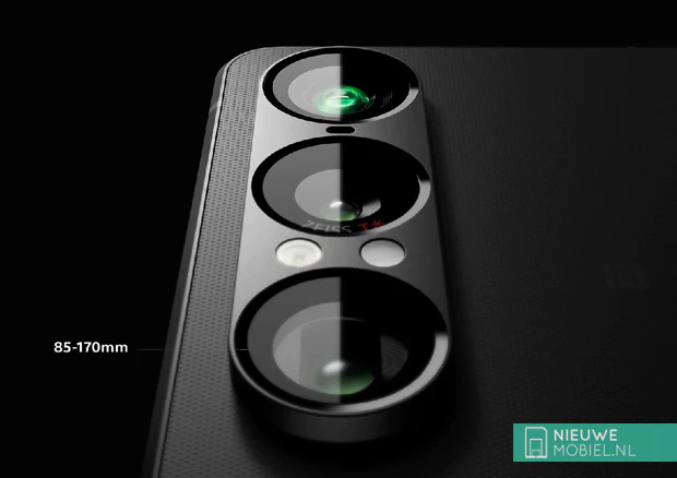 Sony Xperia 1 VII telelens close-up met echte optische zoom van 85 tot 170 mm