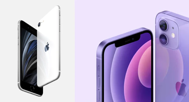 Verschil iPhone SE en iPhone 12 formaat