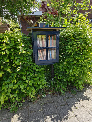 Voorbeeld camerafoto Oppo Find N6 - mini bibliotheek Voorbeeld camerafoto Oppo Find N6 - mini bibliotheek