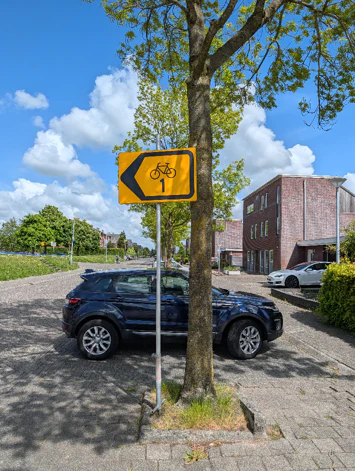 Voorbeeld camerafoto Google Pixel 10 Pro - verkeersbord