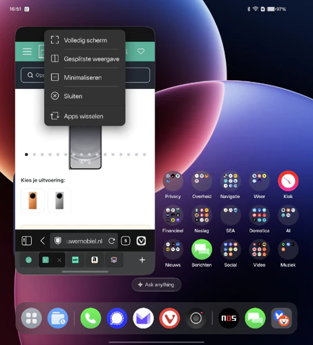 Oppo Find N6 screenshots multi-window