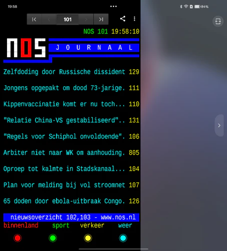 Oppo Find N6 screenshots binnenste scherm - app weergavegrootte