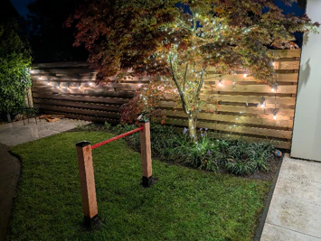 Voorbeeld camerafoto Google Pixel 10 Pro - nachtfoto tuin