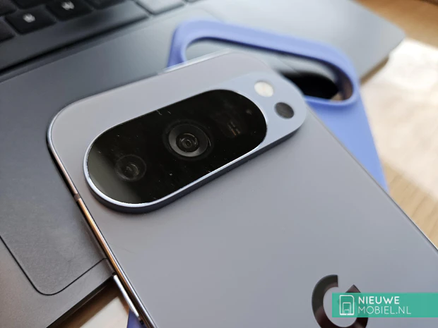 Close-up of the Google Pixel 10 Pro camera bar with lenses Close-up of the Google Pixel 10 Pro camera bar with lenses