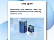 Samsung mysterieuze mailing over galaxy z