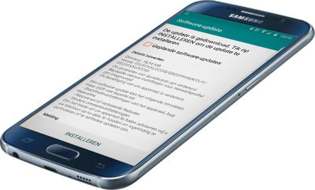 Software Update op een Samsung Galaxy S6