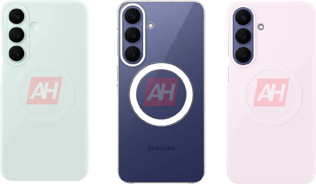 Samsung Galaxy S26 FE hoesjes gelekt in groen, paars en roze Samsung Galaxy S26 FE hoesjes gelekt in groen, paars en roze