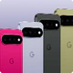 Leaked marketing images of Google Pixel 11 in purple, hot pink, black, and green