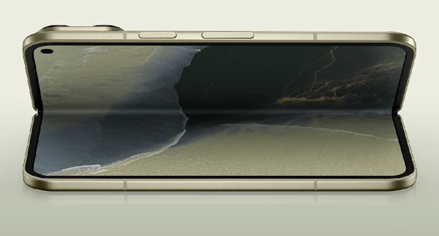 Google Pixel 11 Pro Fold unfolded in new green version