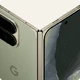 Google Pixel 11 Pro Fold unfolded in new green version