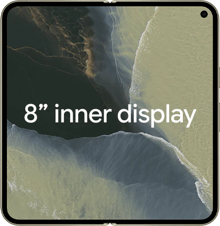 Google Pixel 11 Pro Fold unfolded in new green version