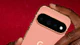 Google Pixel 11 Pro XL in pink with gold frame