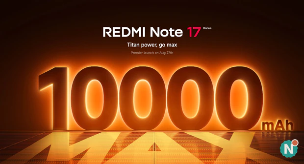 Xiaomi Redmi Note 17 Pro Max hoofdafbeelding Xiaomi Redmi Note 17 Pro Max met een accu van 10.000 mAh