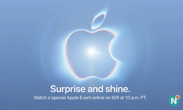 Invitation à l'événement Apple de septembre 2026 Invitation à l'événement Apple du 9 septembre 2026, avec le slogan : « Surprise and shine »