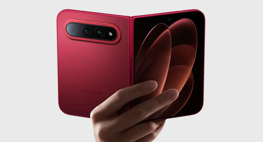 Xiaomi 18 fold red on display at ifa 2026
