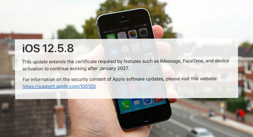 Ios update voor iphone5s