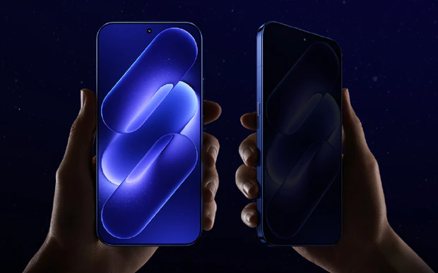 Écran de confidentialité du Xiaomi 18 Pro vu de face pour une visibilité totale, et non de profil