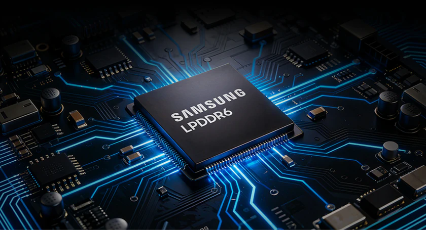 Samsung memory chip zoom in