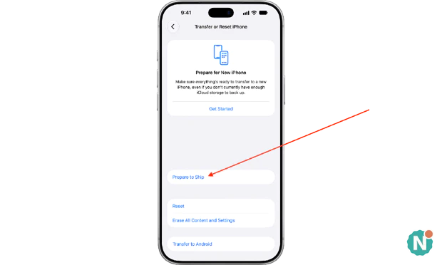 Voorbereiden voor verzending op de iPhone Functie Voorbereiden voor verzending op de iPhone