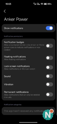 Screenshot Xiaomi 18 Pro Notifications Permissions Screenshot Xiaomi 18 Pro Notifications Permissions
