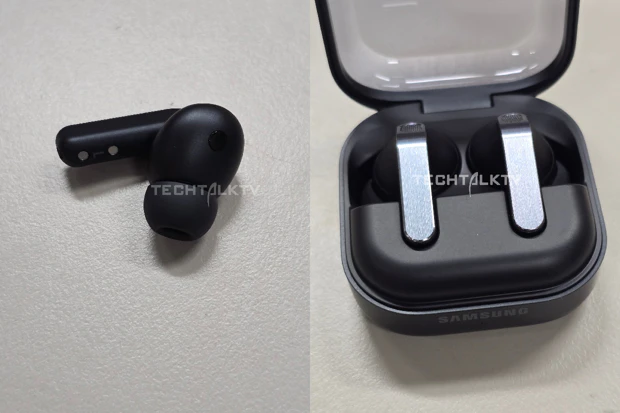Samsung Galaxy Buds 4 Pro dummy in zwart met in-ear design Zwarte Samsung Galaxy Buds 4 Pro met siliconen in-ear tips