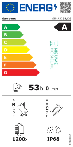 EPREL Energy Label Samsung Galaxy A37