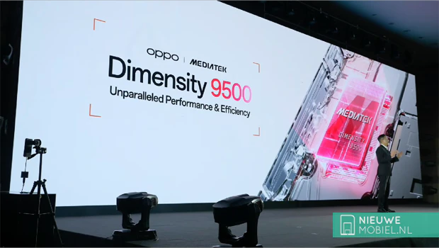 Oppo aankondiging van de Mediatek Dimensity 9500 in de Find X9-serie