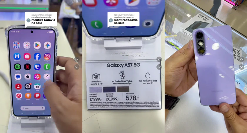Samsung galaxy a57 hands on video leaked on tiktok