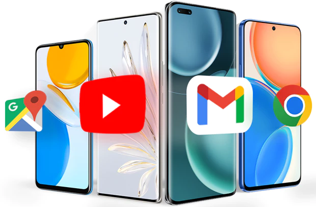 Honor smartphones met ondersteuning voor Google-apps zoals de Play Store en Google Maps