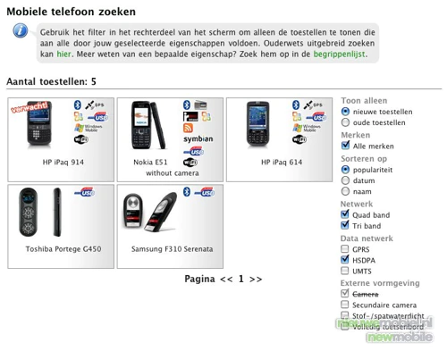 Verbeterd zoekscherm