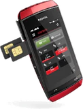1200 Nokia Asha 305 rot with sim cards