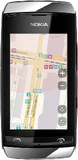 1200 Nokia Asha 306 silver vit navigation