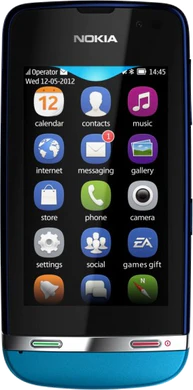 1200 Nokia Asha 311 blauw voorkant