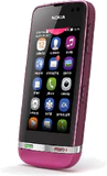 1200 Nokia Asha 311 rose rood schuin