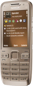 Nokia E52 goud en aluminium 4