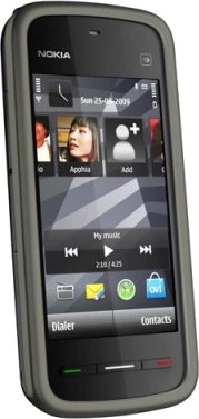 Nokia 5230 zwart linkerzijkant lean lowres