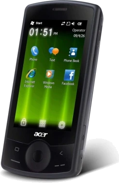 Acer beTouch e100 tilted