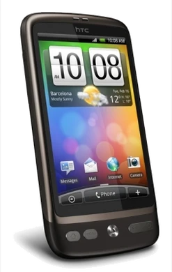 HTC Desire voorkant schuin
