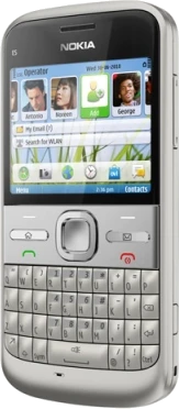 Nokia E5 zilver lowres