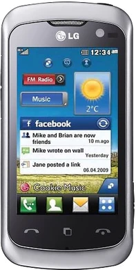 LG KM570 Cookie Music negro