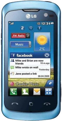 LG KM570 Cookie Music azul