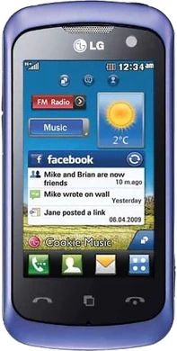 LG KM570 Cookie Music violet