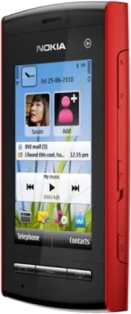 Nokia 5250 front højre side rød lowres