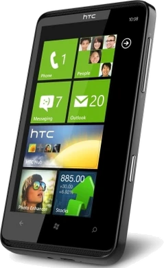 HTC HD7 schuin