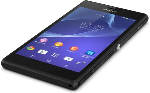 5 Xperia M2 zwart table bovenkant
