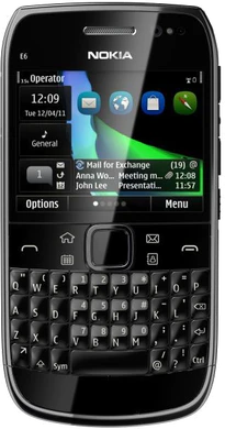 700 Nokia E6 svart front