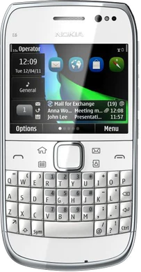 700 Nokia E6 vit front