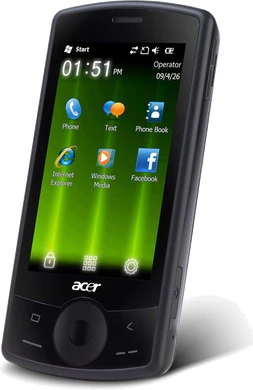 Acer beTouch E100 schuin