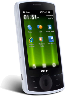Acer E100 voorkant schuin 02